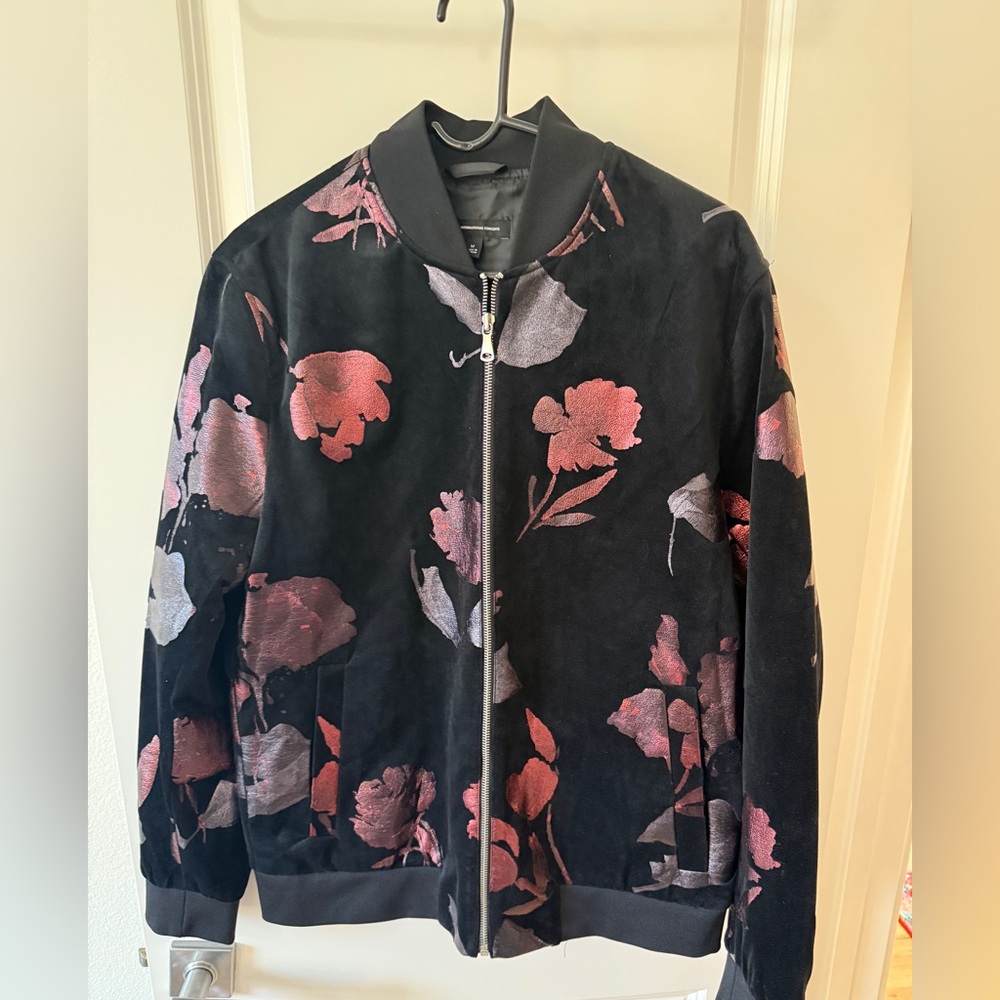 INC International Concepts Shiny Black Outerwear